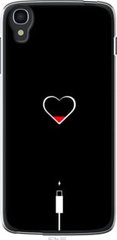 Чехол на Alcatel One Touch Idol 3 4.7 Подзарядка сердца "4274u-320-7105"