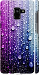 Чехол на Samsung Galaxy A8 Plus 2018 A730F Капли воды "3351c-1345-7105"