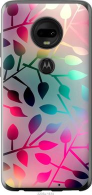 Чехол на Motorola Moto G7 Листья "2235u-1614-7105"