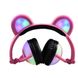 Наушники LINX Bear Ear Headphone Наушники с медвежьими ушками LED подсветка 350 mAh Розовый