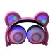 Наушники LINX Bear Ear Headphone Наушники с медвежьими ушками LED подсветка 350 mAh Розовый