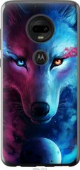 Чехол на Motorola Moto G7 Арт-волк "3999u-1614-7105"