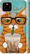 Чехол на Pixel 5 Зеленоглазый кот в очках "4054c-2044-7105"