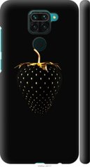 Чехол на Xiaomi Redmi Note 9 Черная клубника "3585c-2017-7105"