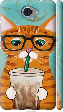 Чехол на Huawei Y7 2017 Зеленоглазый кот в очках "4054c-1019-7105"