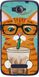 Чехол на Alcatel One Touch Pop C7 7041D Зеленоглазый кот в очках "4054u-267-7105"