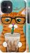 Чехол на Apple iPhone 12 Mini Зеленоглазый кот в очках "4054c-2071-7105"