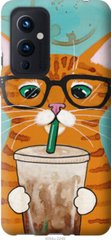 Чехол на OnePlus 9 Зеленоглазый кот в очках "4054u-2249-7105"