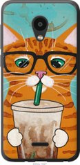 Чехол на Meizu C9 Зеленоглазый кот в очках "4054u-1627-7105"