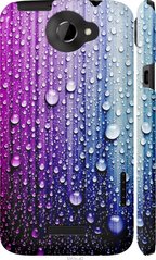 Чехол на HTC One X Капли воды "3351c-42-7105"