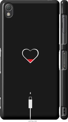 Чехол на Sony Xperia Z3 D6603 Подзарядка сердца "4274c-58-7105"