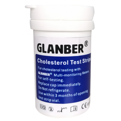 Тест-полоски для общего холестерина для глюкометра GLANBER