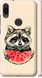Чехол на Xiaomi Mi Play Енотик с арбузом "4605c-1644-7105"