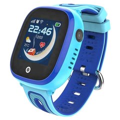 Водонепроницаемые детские GPS смарт-часы с камерой Smart Baby Watch Aqua DF31C Голубой