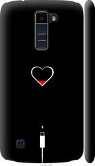 Чехол на LG K10 / K410 Подзарядка сердца "4274c-349-7105"