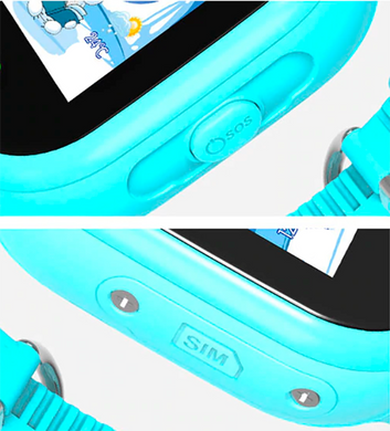 Водонепроникний дитячий GPS годинник з камерою Smart Baby Watch DT05 Блакитний