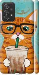 Чехол на Samsung Galaxy A72 A725F Зеленоглазый кот в очках "4054c-2247-7105"