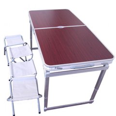 Укрепленный UTM стол для пикника и 4 стула