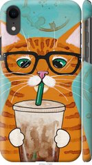 Чехол на iPhone XR Зеленоглазый кот в очках "4054c-1560-7105"