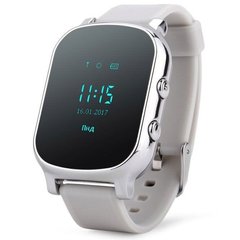 Умные смарт часы с GPS трекером Smart Baby Watch T58 Серебро