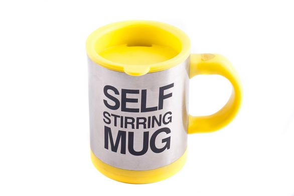 Кружка мешалка Self Stirring Mug автоматическая Yellow
