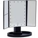 Зеркало с подсветкой 22 LED SuperStar mirror с боковыми зеркалам Black