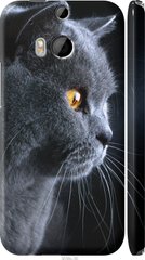Чехол на HTC One M8 Красивый кот "3038c-30-7105"