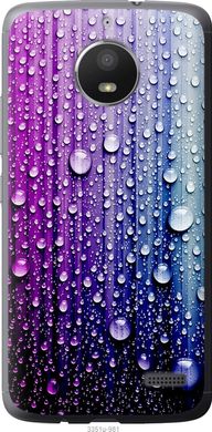 Чехол на Motorola Moto E4 Капли воды "3351u-981-7105"