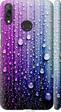 Чехол на Huawei Y7 2019 Капли воды "3351c-1638-7105"