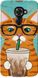 Чехол на Alcatel Idol 4 Pro Зеленоглазый кот в очках "4054u-1537-7105"