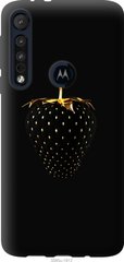 Чехол на Motorola One Macro Черная клубника "3585u-1812-7105"