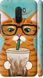 Чехол на Xiaomi Pocophone F1 Зеленоглазый кот в очках "4054c-1556-7105"