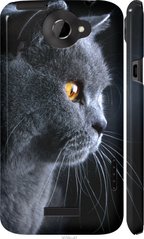 Чехол на HTC One X Красивый кот "3038c-42-7105"