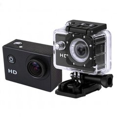 Видеокамера Экшн камера Action Camera D600 с боксом и креплениями Черный