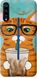 Чехол на Vivo IQOO Зеленоглазый кот в очках "4054u-1779-7105"