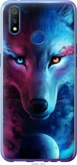 Чехол на Realme X Lite Арт-волк "3999u-2030-7105"