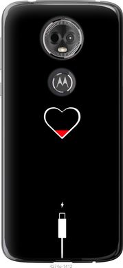 Чехол на Motorola Moto E5 Plus Подзарядка сердца "4274u-1412-7105"