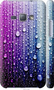 Чехол на Samsung Galaxy J1 (2016) Duos J120H Капли воды "3351c-262-7105"