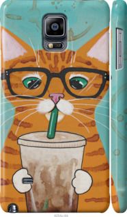Чехол на Samsung Galaxy Note 4 N910H Зеленоглазый кот в очках "4054c-64-7105"