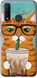 Чехол на Vivo Z5X Зеленоглазый кот в очках "4054u-1765-7105"