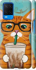Чехол на Oppo A54 Зеленоглазый кот в очках "4054c-2306-7105"