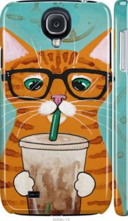 Чехол на Galaxy S4 i9500 Зеленоглазый кот в очках "4054c-13-7105"