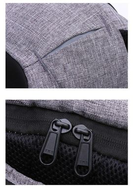 Рюкзак Antivor ver.2.0 c защитой от карманников и с USB зарядным устройством Серый