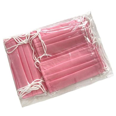 Маска медицинская одноразовая двухслойная защитная Розовая (упаковка 30 шт) - Спецмедпошив