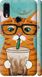 Чехол на Meizu Note 9 Зеленоглазый кот в очках "4054c-1689-7105"