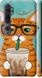 Чехол на Xiaomi Mi Note 10 Зеленоглазый кот в очках "4054c-1820-7105"