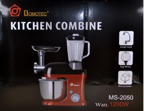 Кухонный комбайн Domotec MS-2050 1200W Красный