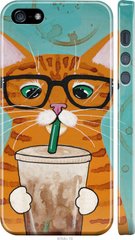Чехол на iPhone SE Зеленоглазый кот в очках "4054c-214-7105"