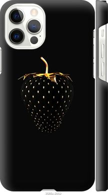 Чехол на Apple iPhone 12 Pro Черная клубника "3585c-2052-7105"