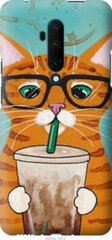 Чехол на OnePlus 7T Pro Зеленоглазый кот в очках "4054u-1810-7105"